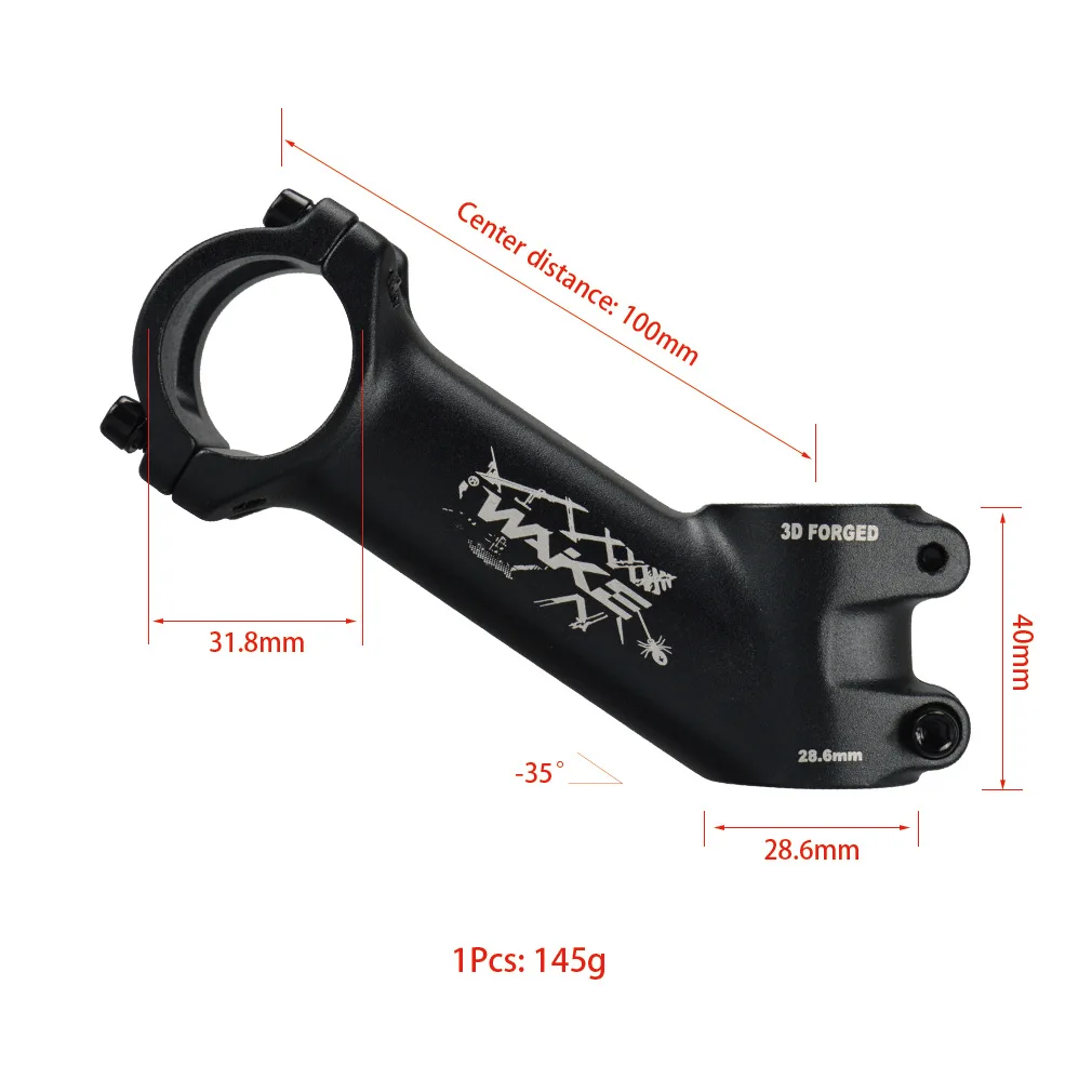ويك خفيفة الدراجة الجذعية 25 35 درجة الجبلية الطاقة 31.8 مللي متر 60/70/80/90/100/110 مللي متر الطريق الجبلية دراجة المقود الجذعية دراجة جزء