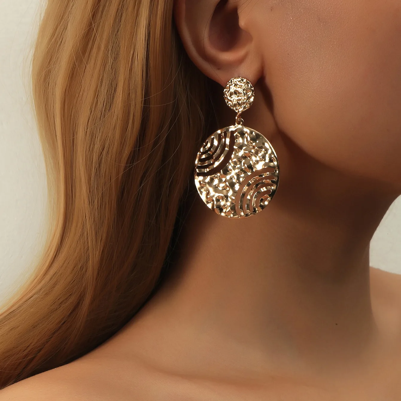 Trendy Round Earrin… - image