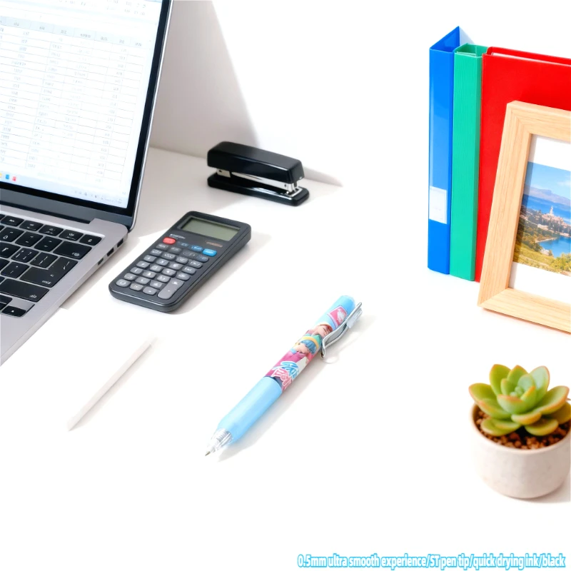 Bolígrafo de firma del equipo de caza de brujas Kpop, 0,5mm, escritura suave, diseños temáticos de múltiples miembros, esenciales para que los fanáticos coleccionan