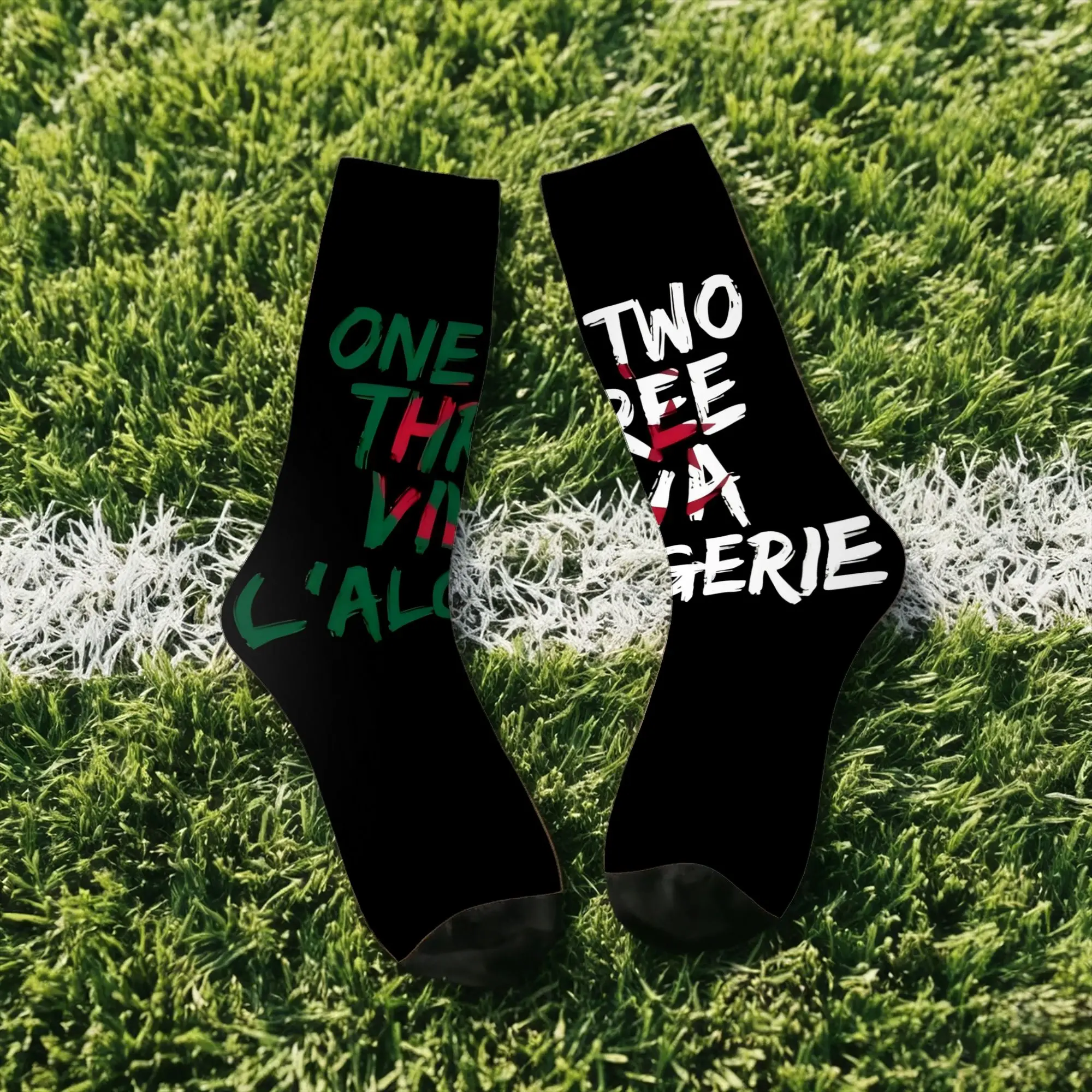 Hip Hop Vintage Algeria Crazy Men's compression Socks Unisex  Harajuku Seamless Printed Funny Sock Match Day Essentials