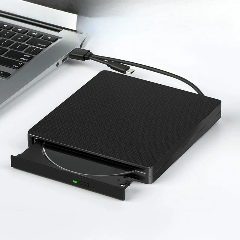 USB3.0 Type-C External 6X Blu-ray RW Burner Support 3D 25GB 50GB BD Disc for Laptop Desktop for Mac PC