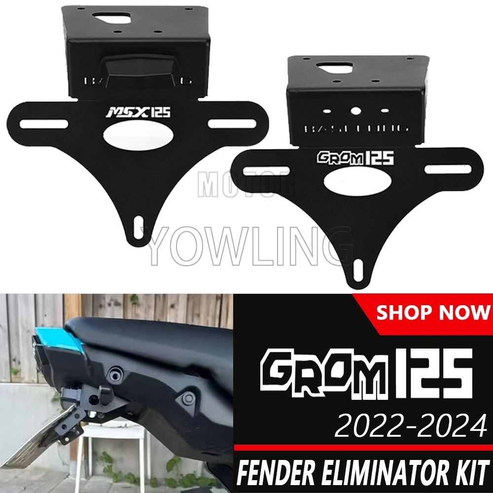 

Tail Tidy Fender Eliminator License Plate Bracket Registration Number Frame Holder For Honda MSX 125 MSX125 GROM125 2022-2024