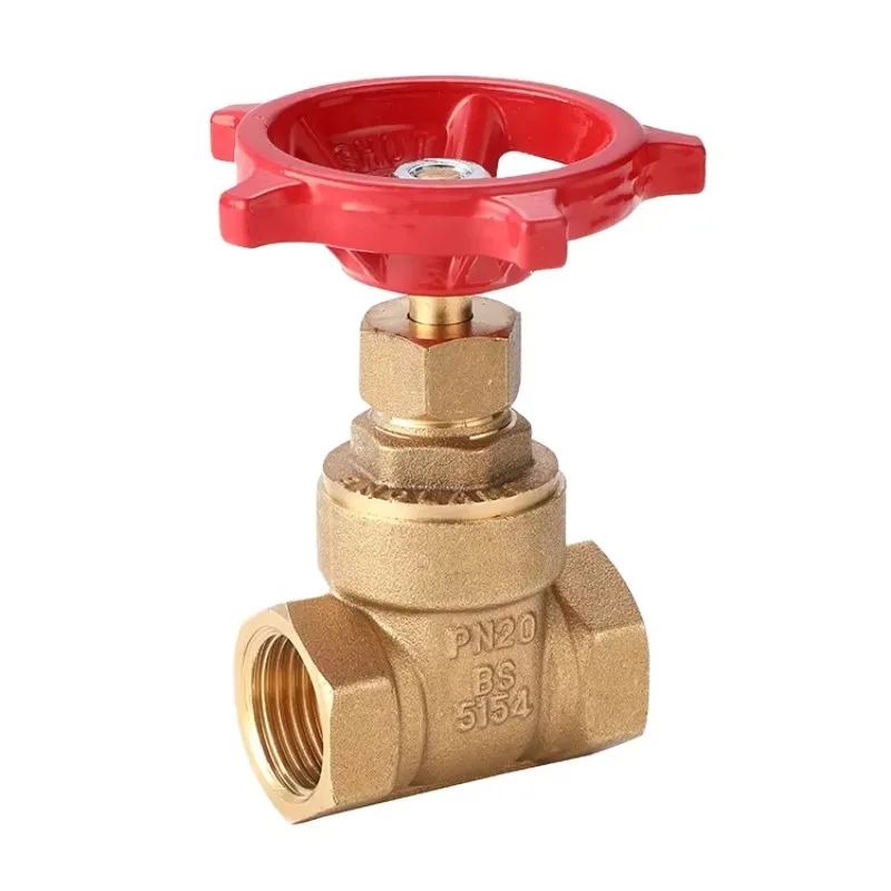 Brass Heavy Duty Gate Valve 1 Inch DN25 Flanged Fire Water System Manual Rise Stem