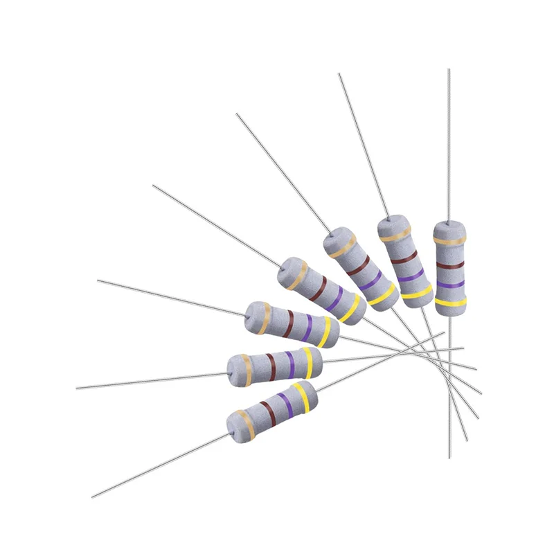 Imagem -03 - Resistores de Filme de Carbono 500 Peças 1w Resistores de Potência em Anel 510m 0.1 10r 22 33 47 68 4.7 100 220 1k 360 k 10k 22k 4k7 470 Kosmartphone