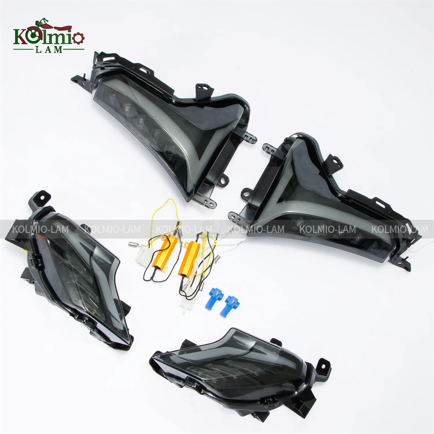 Misura per Yamaha TMAX530 XP530 2017 - 2019 LED Indicatore di direzione anteriore posteriore Indicatore lampeggiante