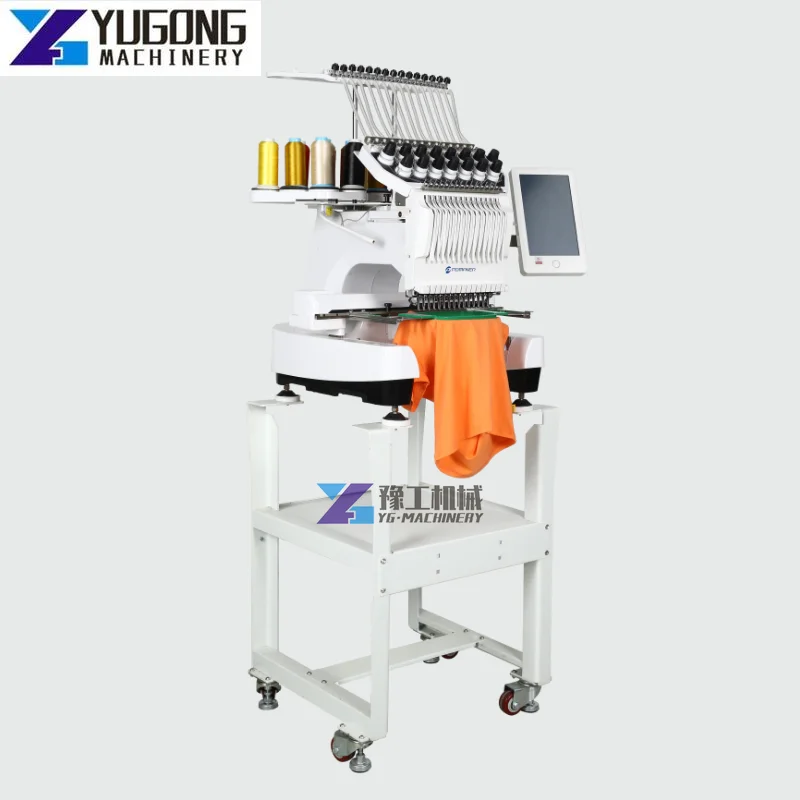 High Speed Industrial Brother Computerized Embroidery Sewing Machines Factory Price Embroidery Machine Sewing Clothes Flat Hat