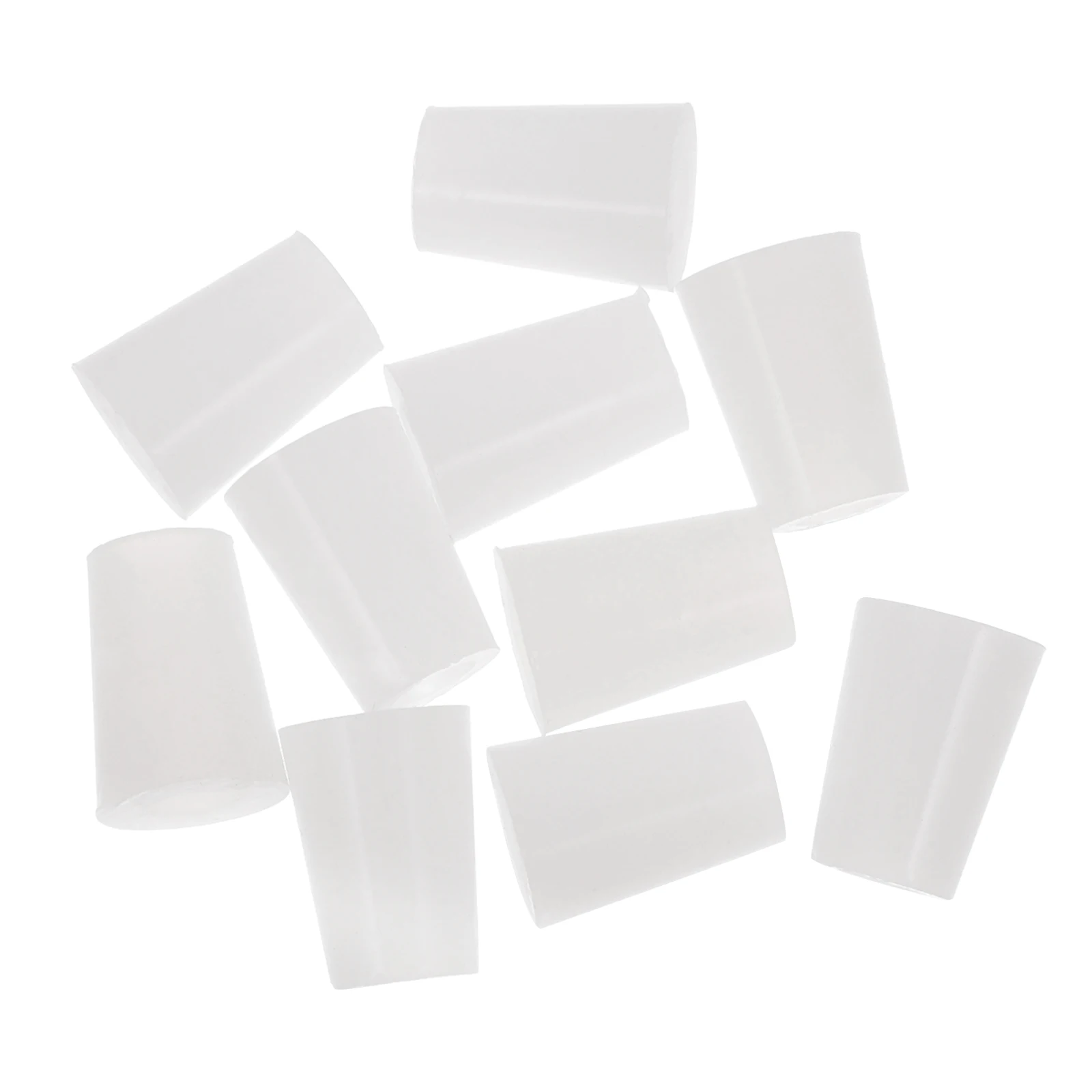 

10 Pcs Silicone Stopper Sealed Vials Solid Sealing for Test Tube Lab Stoppers White
