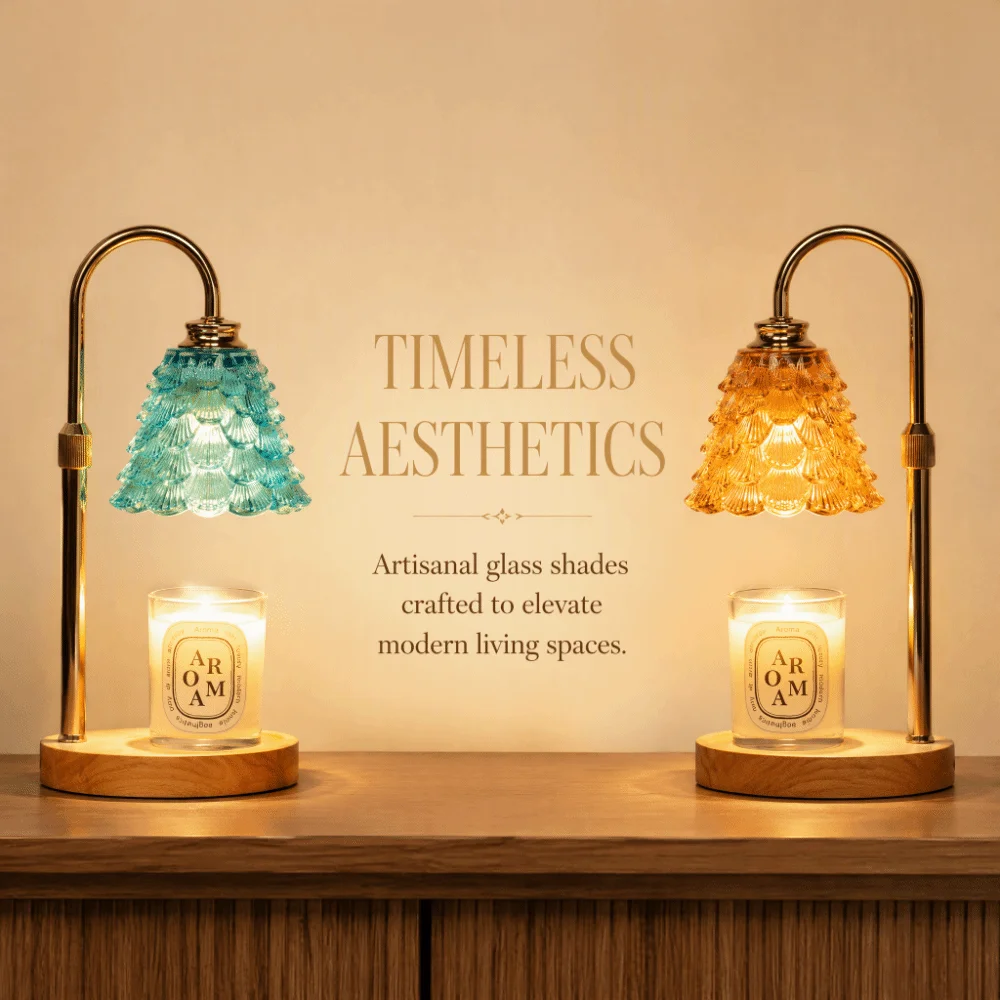 Adjustable Height Wax Melt Lamp Vintage Creative Dimmable Fragrance Lamp Minimalist Luxury Retro Aromatherapy Lamp Home Decor