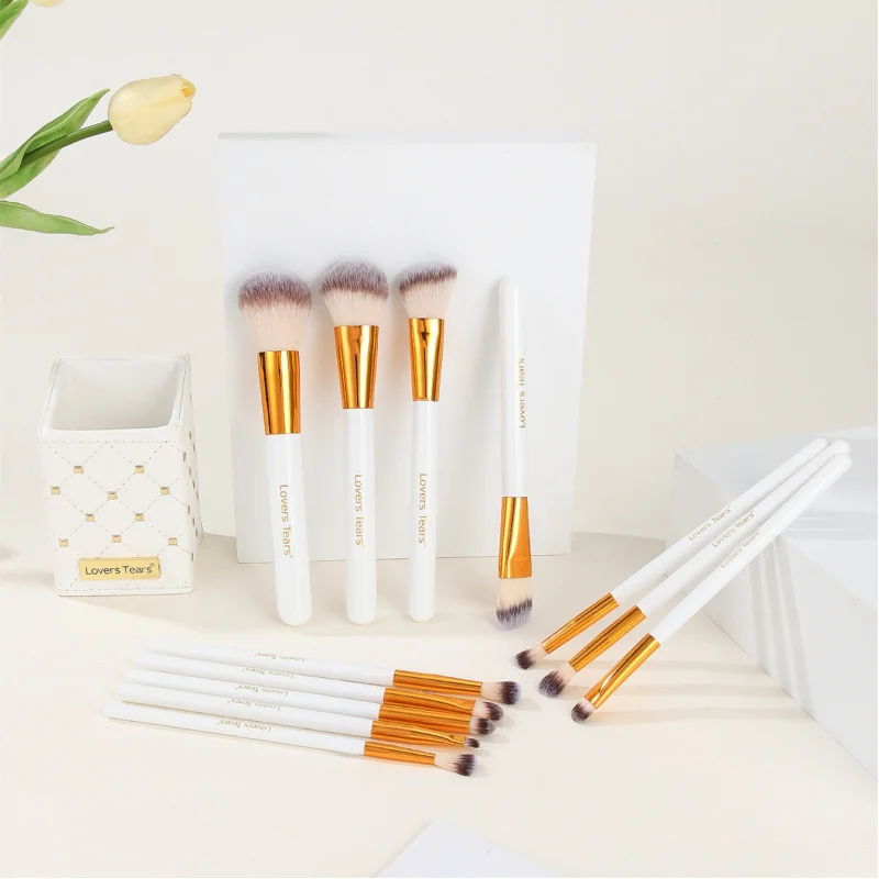 12Eimer Set Make-up Pinsel Puder Rouge Lidschatten Kontur Foundation Pinsel Beauty Tools