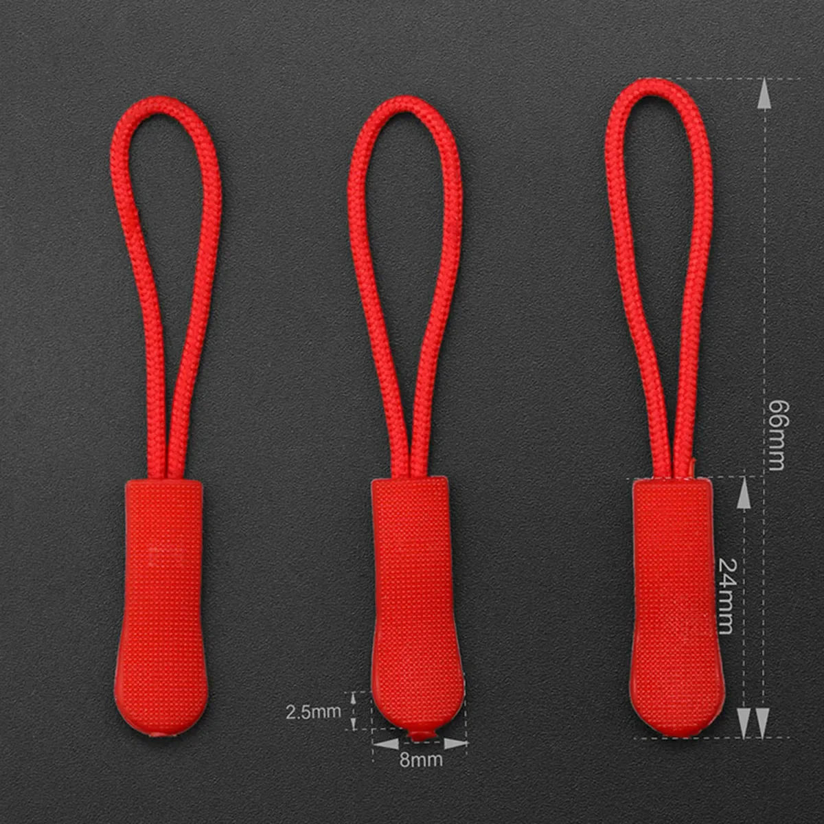 10/20pcs Colorful Zipper Pull Cord Zip Puller Durable Replacement Ends Lock Zips Travel Bags Clip Buckle Sport Garment Parts