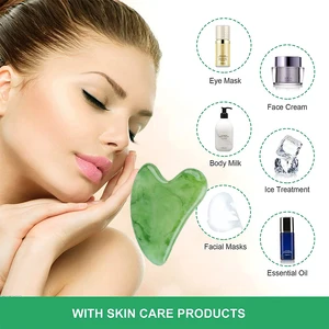 Guar Resin muss Massagebrett, Gesichtshautwerkzeuge, Gesichtsmassaguer, Face Back Body Spa Hals Scrapers, 1PC 8 Hauptverkaufskratzer - №1