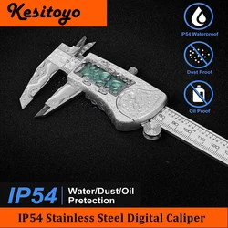 IP54 Digital Caliper Metal Pachometer Professional Vernier Caliber Stainless Steel Micrometer Electronic Depth Measuring Tool