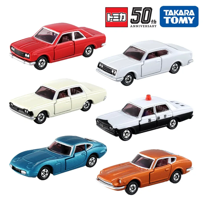 

Игрушечные машинки Tomica для мальчиков, праздничные подарки, коллекционная модель автомобиля TOMY Domeca из сплава, лимитированная памятная коллекция TOMICA к 50-летию.