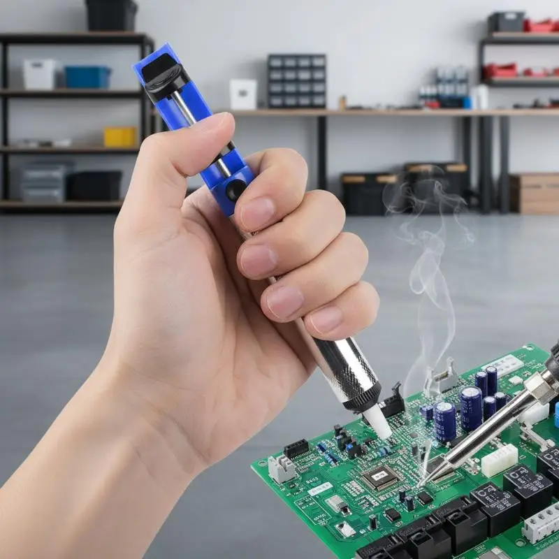 

15PCS Soldering Iron Kit with Adjustable Temperature 220V 60W EU Plug with Solder Wire for Small Appliance Fixes