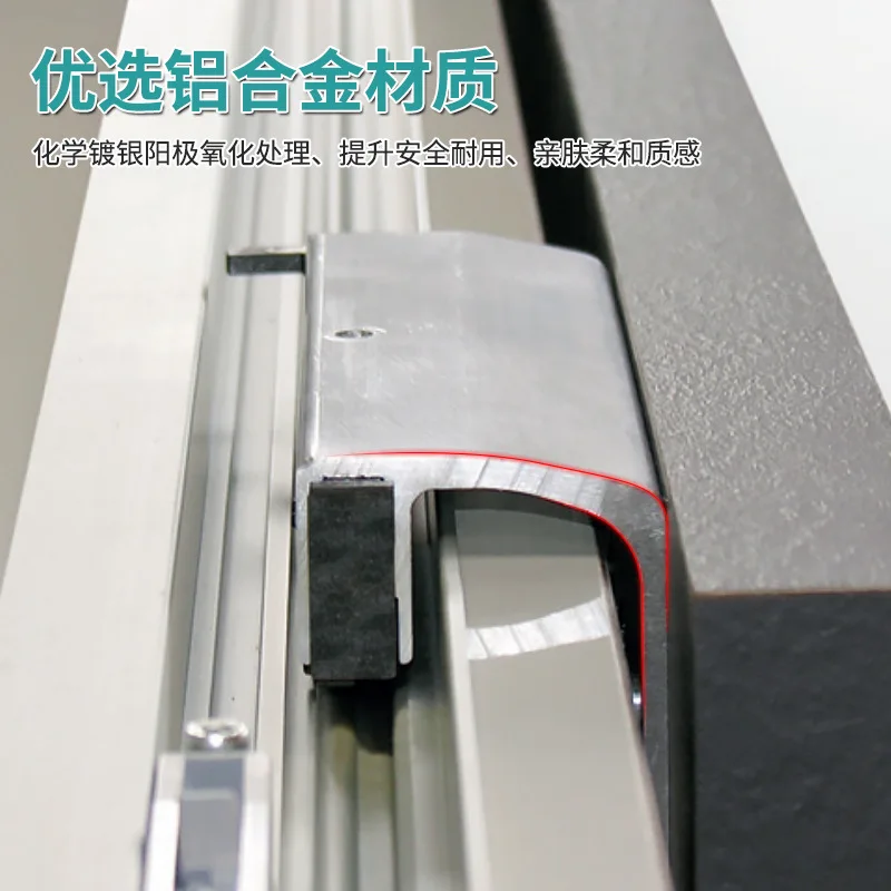 Hidden sliding door track bookcase TV cabinet two-way buffer sliding door five accessories