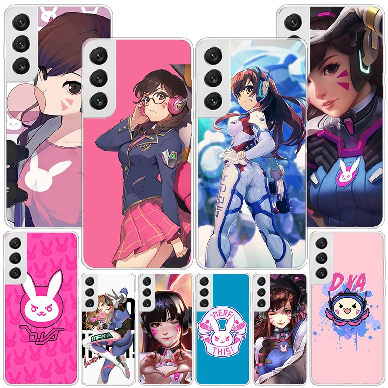 Game O-Overwatchs-DVA Phnoe Case for Samsung Galaxy Note 20 Ultra 10 Lite 9 8 M12 M21 M30S M31S M32 J4 J6 Plus Unique Cover Coqu