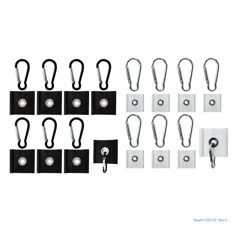 Double Use Tent Hooks Fit for Motorhomes Trailers Caravans Camping, 5/6mm and 7/8mm Rails, Heavy Duty Nylon Construction