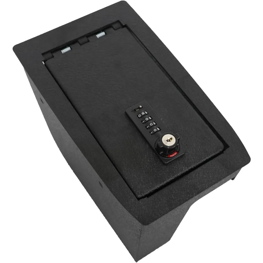 Caja fuerte para consola central, caja fuerte para pistola de consola compatible con Ford Escape 2020-2025, para Ford Bronco Sport 2021-2024. 4 Digi