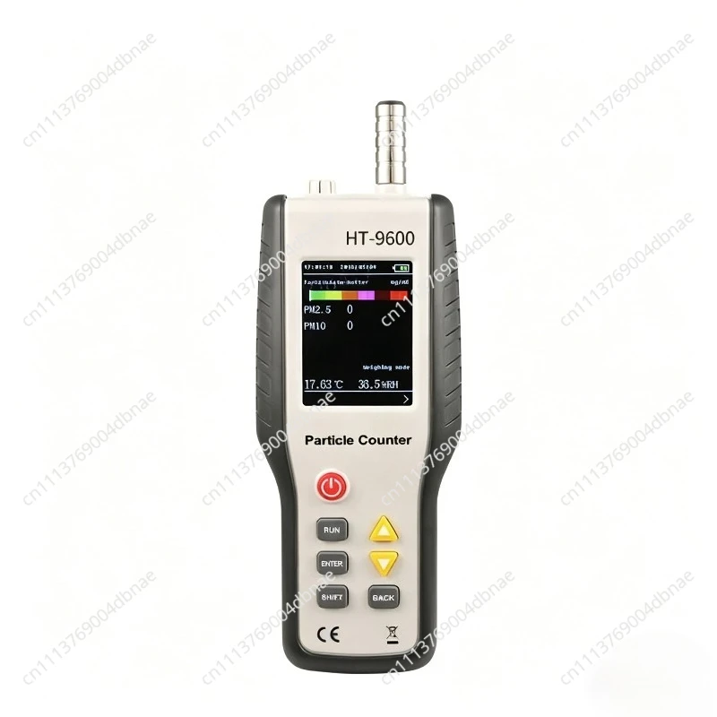 Portable Particle Counter HT-9600 for PM0.3/2.5/10 Monitoring with Real-time Air Quality Data Display