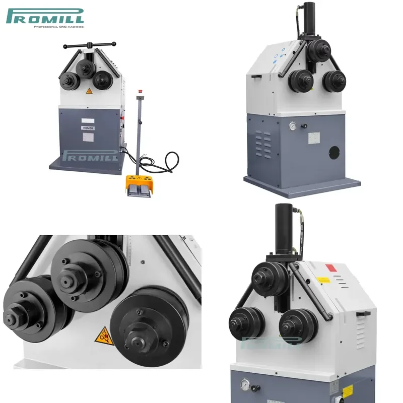 HCY Tube Profile Bending Machine Hydraulic Round Bending Machine with Electric Three-Roller-Wheel HRBM50HV