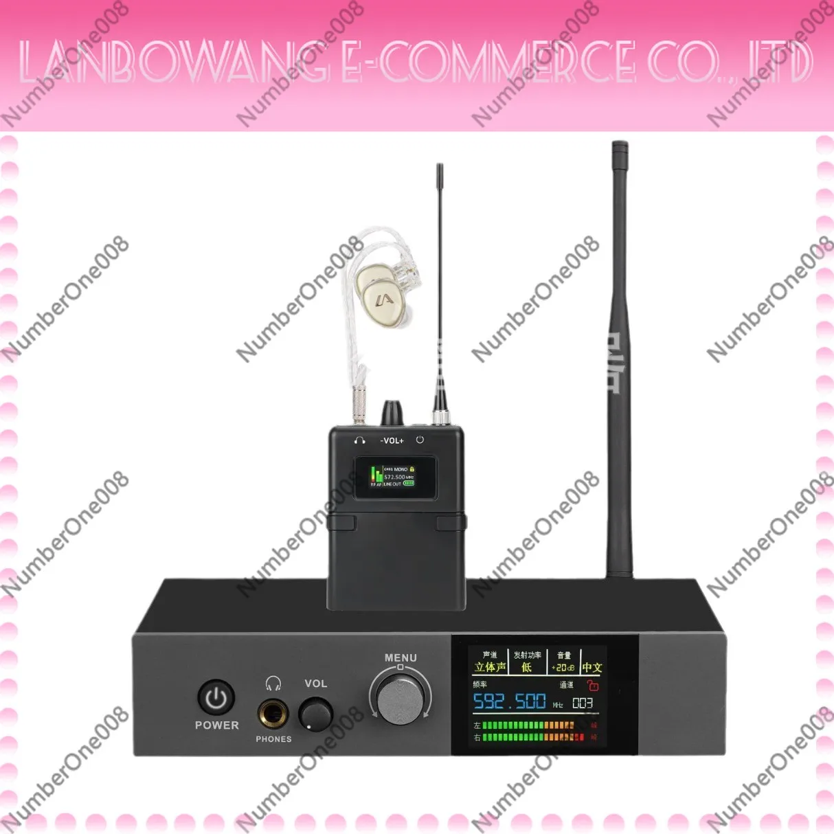 Professional Wireless In Ear Monitor System For Stage Performance Live Stream Singer Band Rehearsal Music Microphone Use