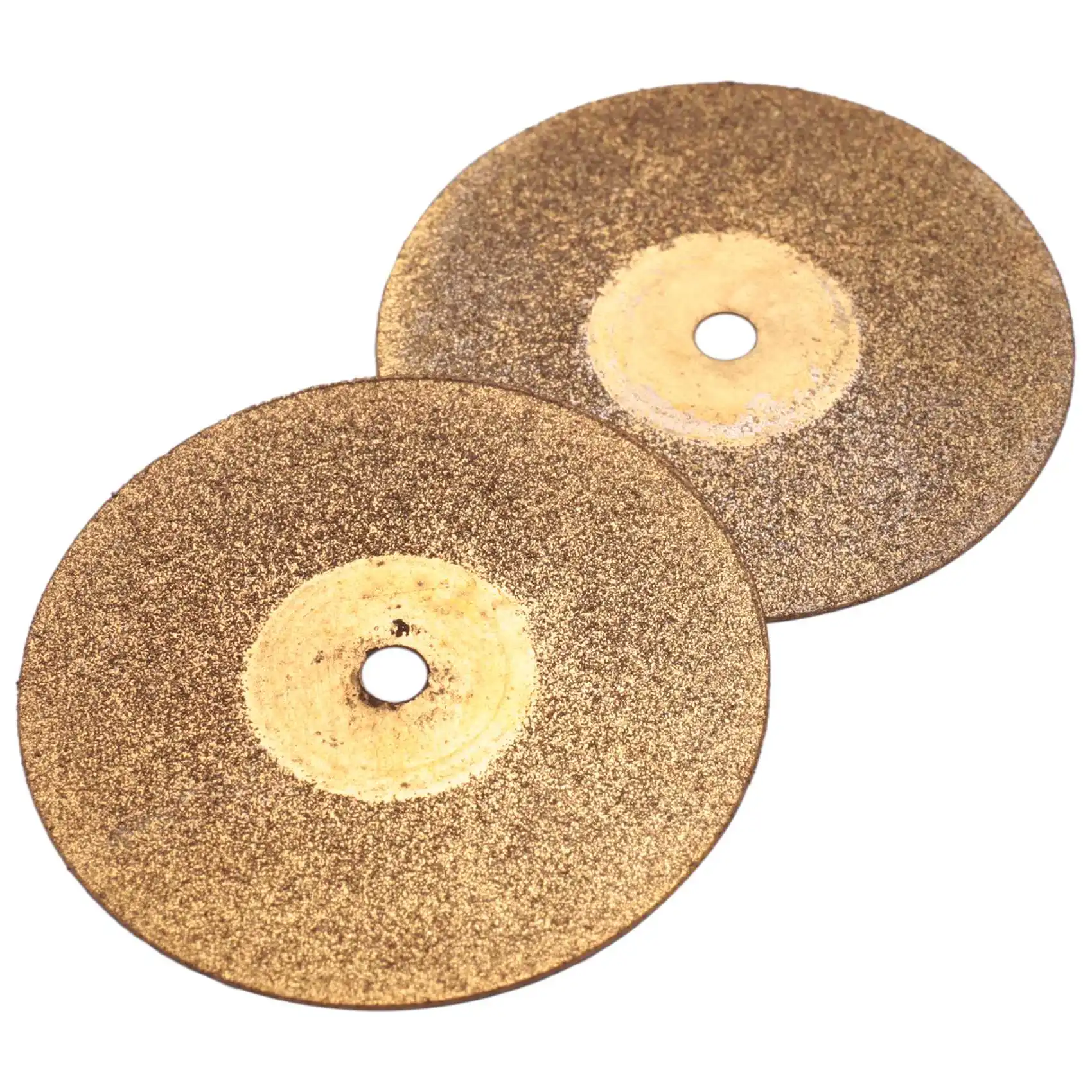 AT43-10 قطعة عجلة قطع الماس قطع الأقراص المغلفة أدوات دوارة التيتانيوم مطلي عجلة الماس مع/مغزل