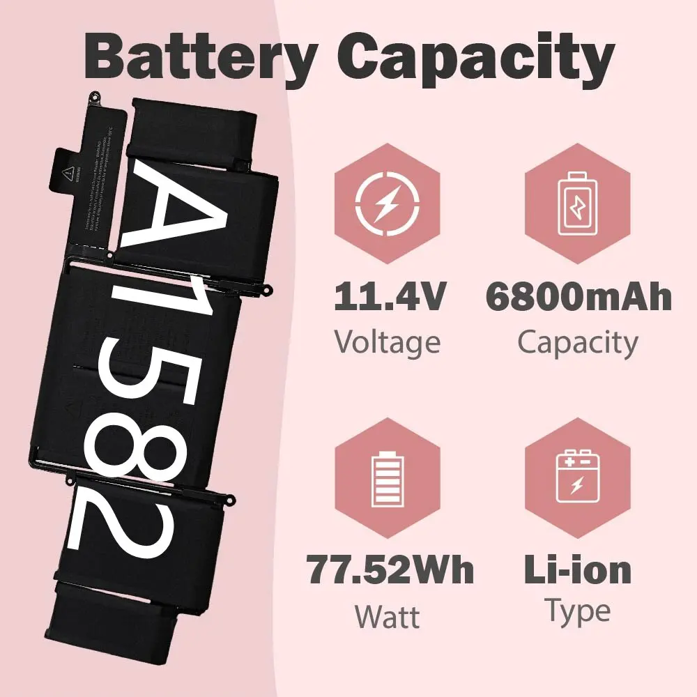 A1582 Laptop Battery For MacBook Pro MacPro 13