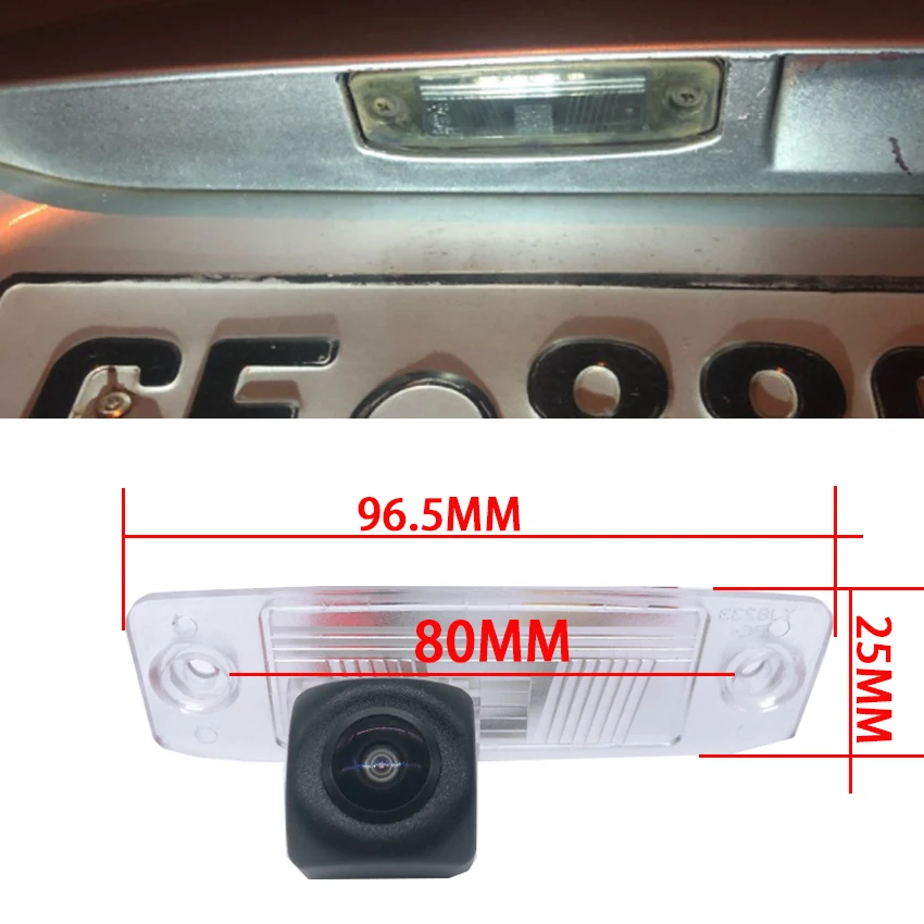 Rear View Reverse Camera CCD Night Vision Waterproof High quality RCA license plat Light Camera For Hyundai Terracan 2001~2010