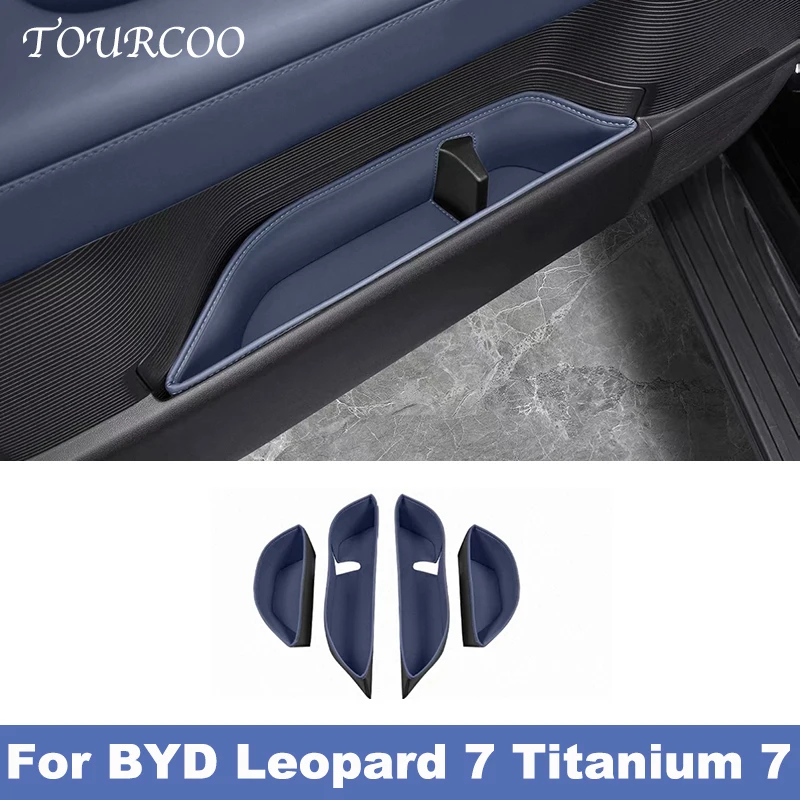 

For BYD Leopard 7 Titanium 7 2025 2026 Car Door Side Storage Organizers Highland Waterproof Box Pocket Slot Tray Accessories