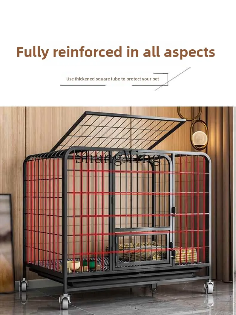TMJ Cage Small Dog Medium Dog  Fence Indoor with Toilet Separation Pet Corgi Teddy Home Fence