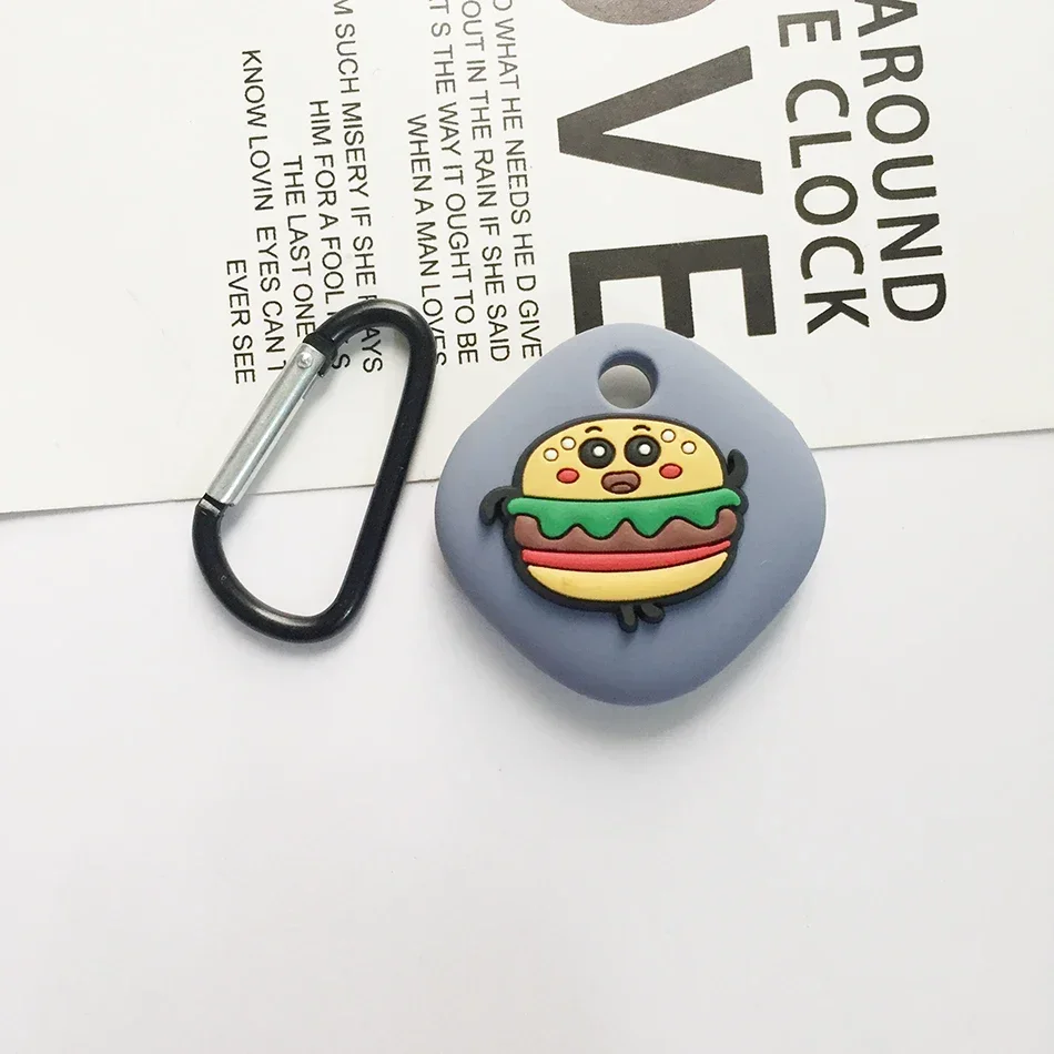 Funda protectora de silicona con dibujos animados para Samsung Galaxy SmartTag, bonita funda protectora para Galaxy Smart Tag Tracker