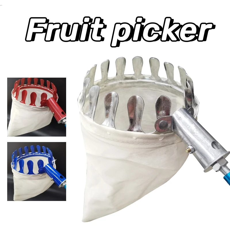 

Metal Fruit Picker Orchard Gardening Apple Peach High Tree Picking Tools Fruit Catcher Collection Pouch Farm Garden Supplies