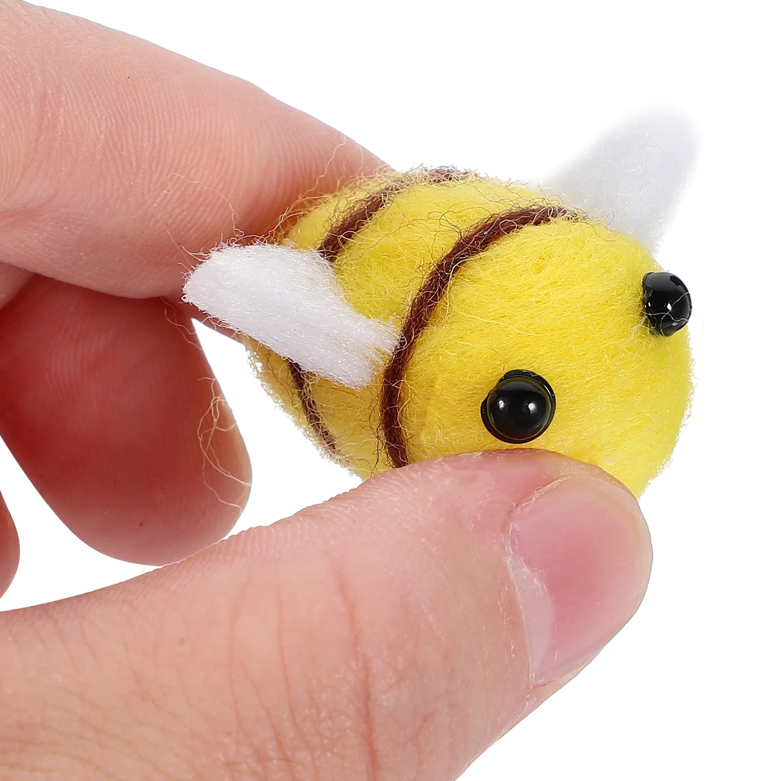 

24Pcs Wool Felt Bee Clothes Decor Cute Cartoon DIY Sweater Hat Shoes Headwear Animal Decorative Supplies