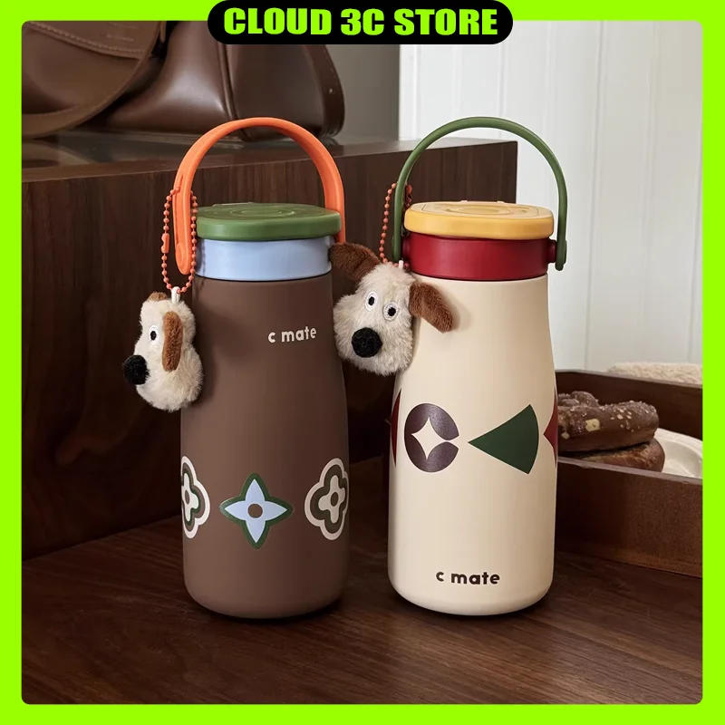 

Large Capacity Stainless Steel Straw Cup Ceramic Inner Pot Insulated Cup Coffee Cup Portable Sports New Kettle for Outdoor Use