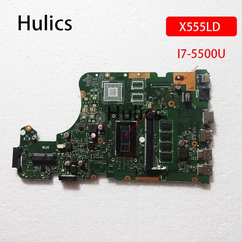 Hulics Used X555LD REV 3.3 X555LAB For Asus  X555LJ X555LB X555LA X555L Laptop Motherboard SR23W I7-5500U CPU 4GB-RAM