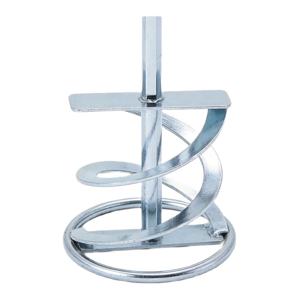 316L stainless steel paint mixing paddle for drill 250mm length 8mm shaft 50mm impeller compatible with multiple mixer types