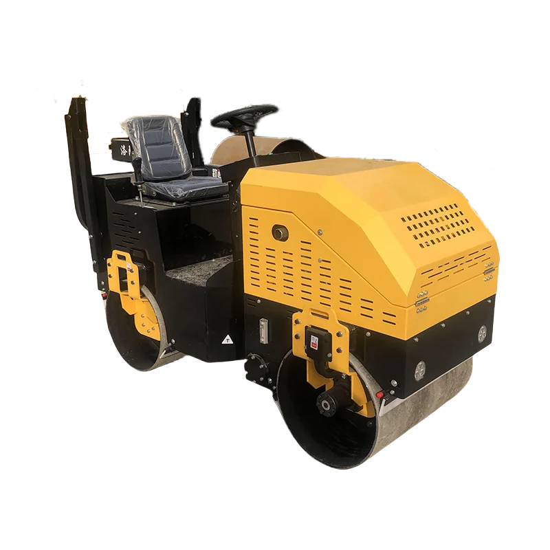 1 Ton Mini Road Roller Walk Behind Vibratory Compactor With Water Tank For Small Road Repair And Landscaping Projects