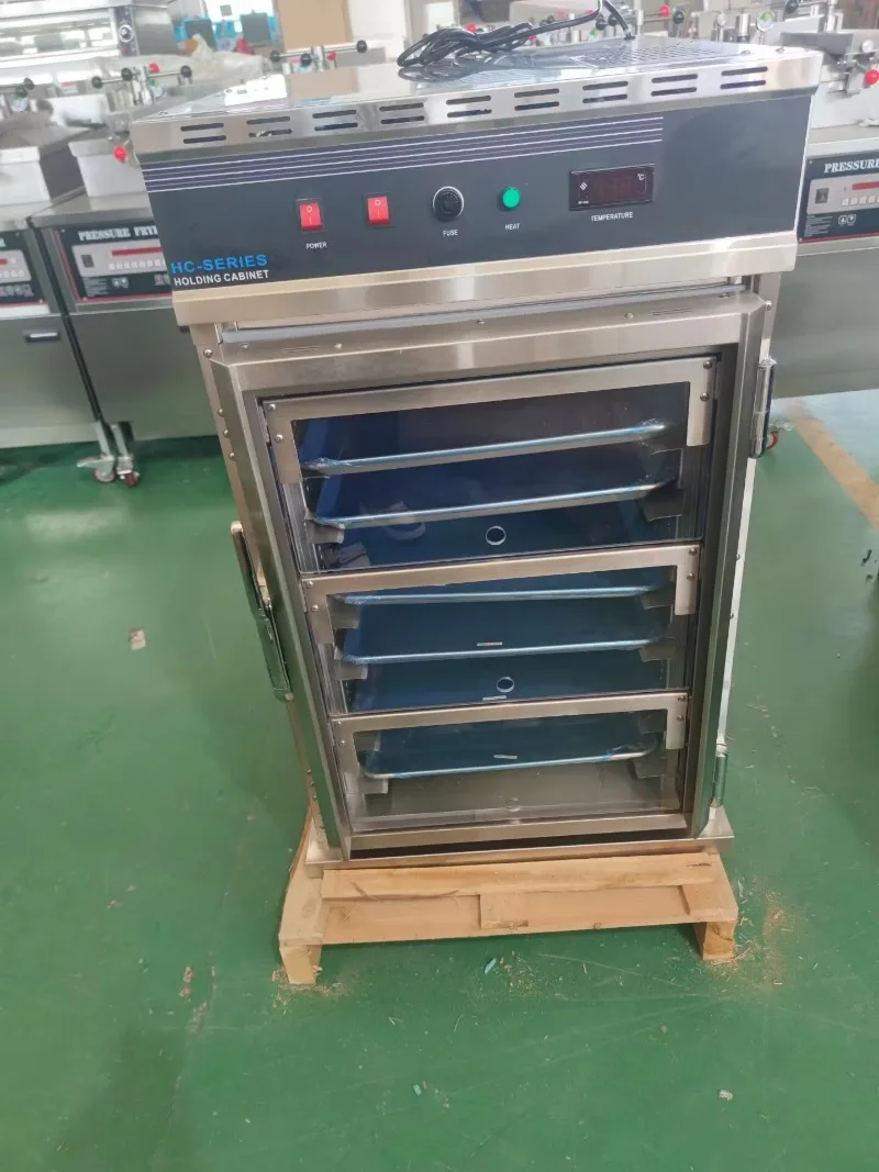 Advanced Commercial Cooked Food Heating Vessel Hot Food Heater with Glass Door Digital Control Power Supply New Conditions