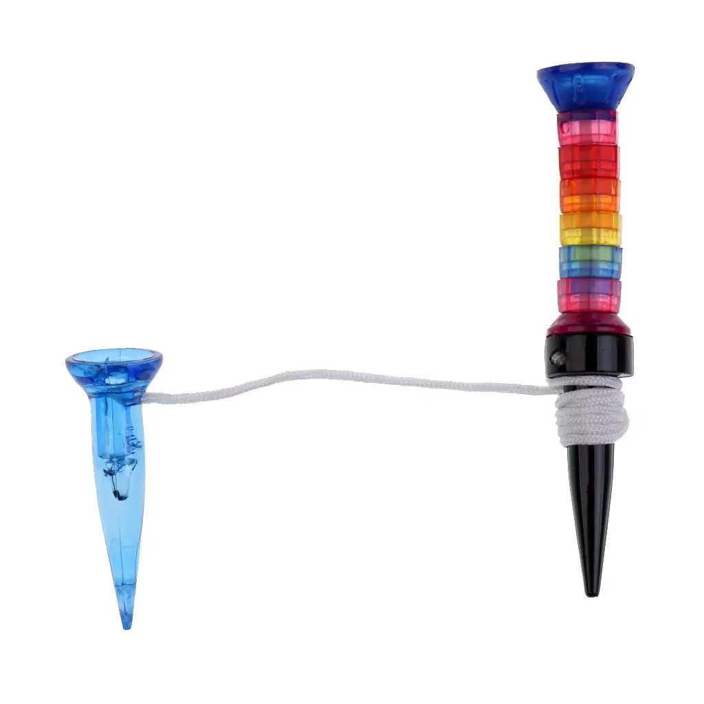 Golf Tees Plastic Magnetic Long 80mm Short 40mm Reusable Eco Friendly Training Tool for Indoor Outdoor