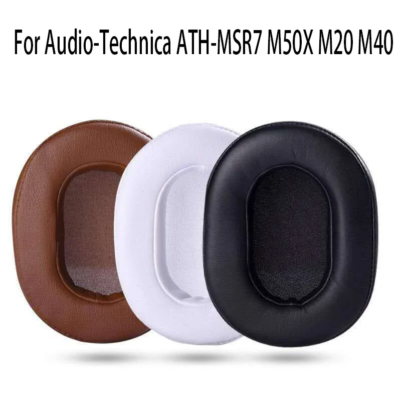 

1Pair Foam Ear Pads Cushion Leather Earpad for Audio-Technica ATH-MSR7 M50X M20 M40 M40X SX1 Cushions Skin headset ear pad