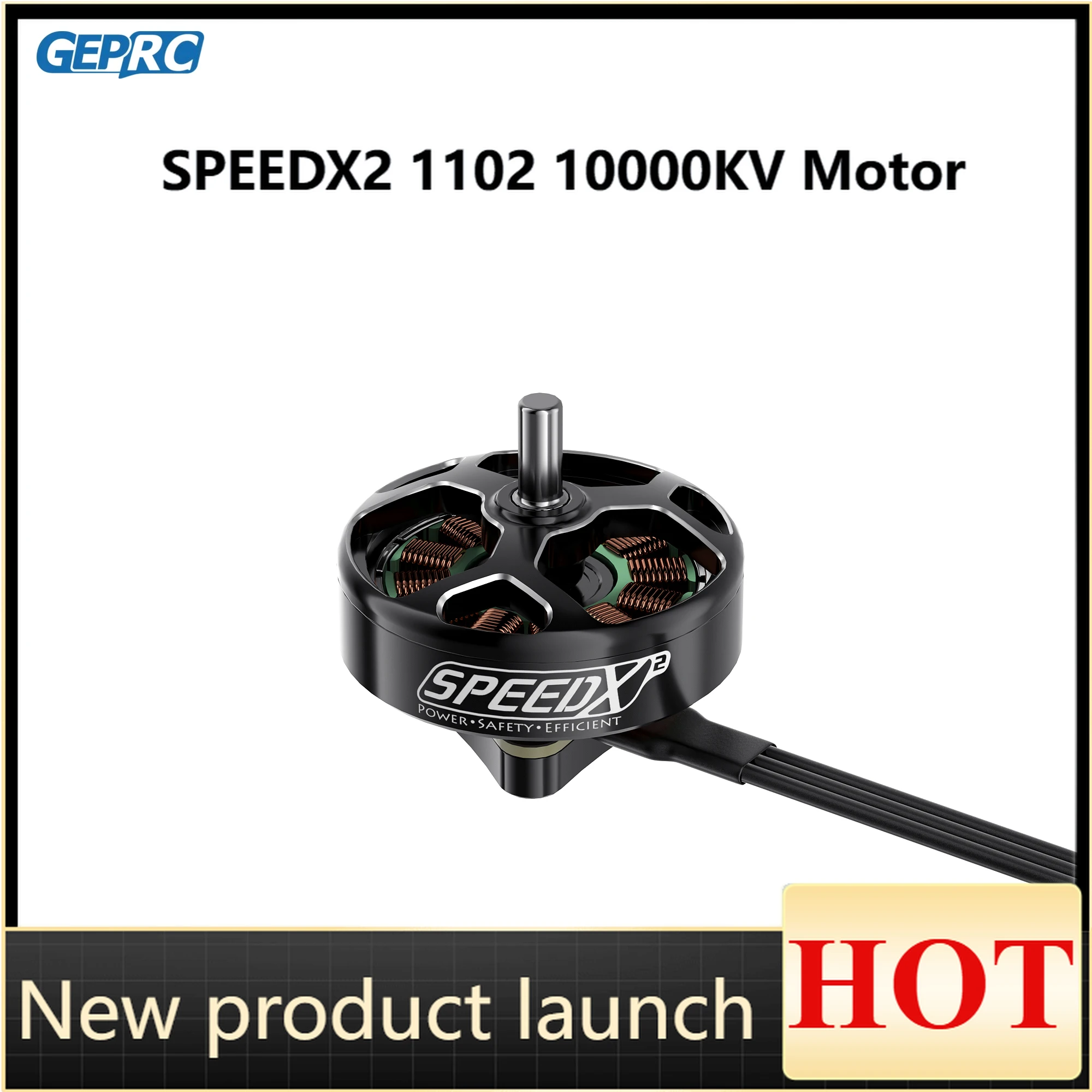 GEPRC SPEEDX2 1102 10000KV Двигатель ESC 12A Бесщеточный двигатель черный с мини-16,-2 дюйма RC FPV Racing Drone Аксессуары для мультикоптеров
