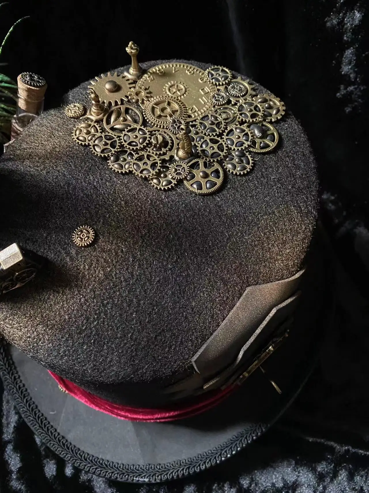 Piraten-Zirkus, Der Verrückte Hutmacher, Dampf-Retro-Bühnenzauber, Zylinder, Halloween-Cosplay-Kleidung, Accessoires, Kopfbedeckung – Detail 3