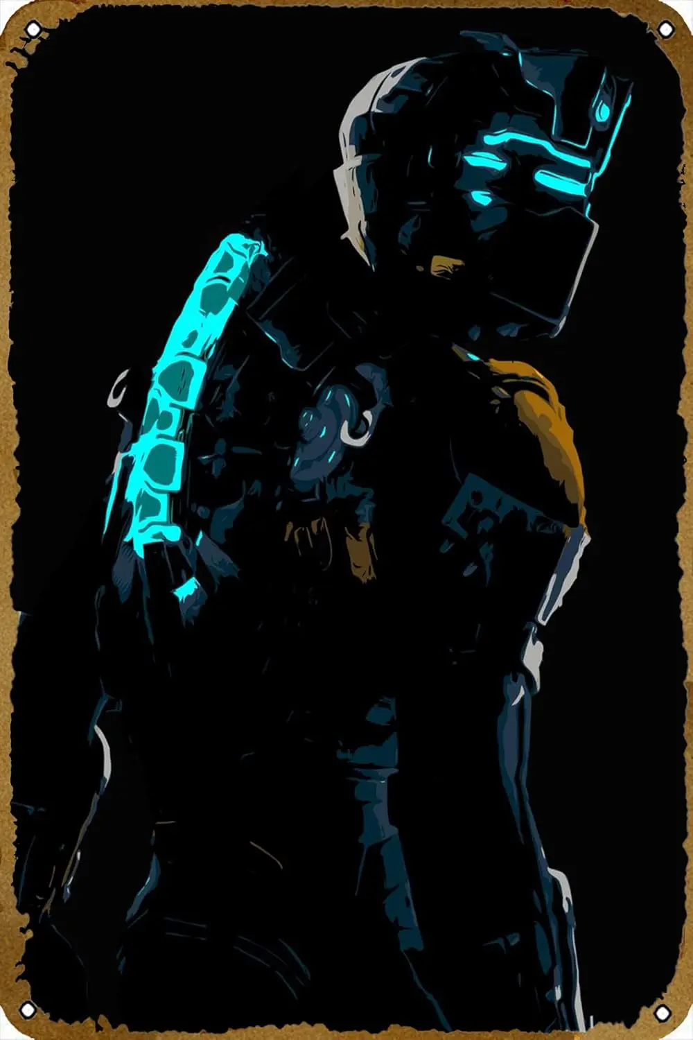 Dead Space Isaac Clarke Game Poster Metal Tin Sign Gift For Game Gamer 12 x 8 Inch 1pc sign