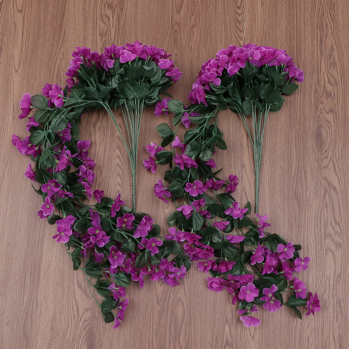 

2 pcs Artificial Plants Simulation Greenery Faux Violet Plastic Flowers Fake Decor For Home Office Bedroom Balcony Coffee Table