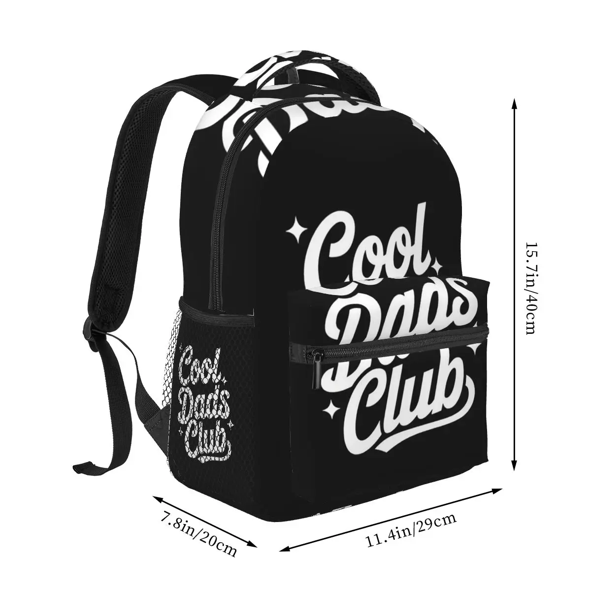 Cool Dads Club Student Backpack School Bag Hiking Travel Daypack for Boys Girls Fashion Bookbag Shoulder Bags