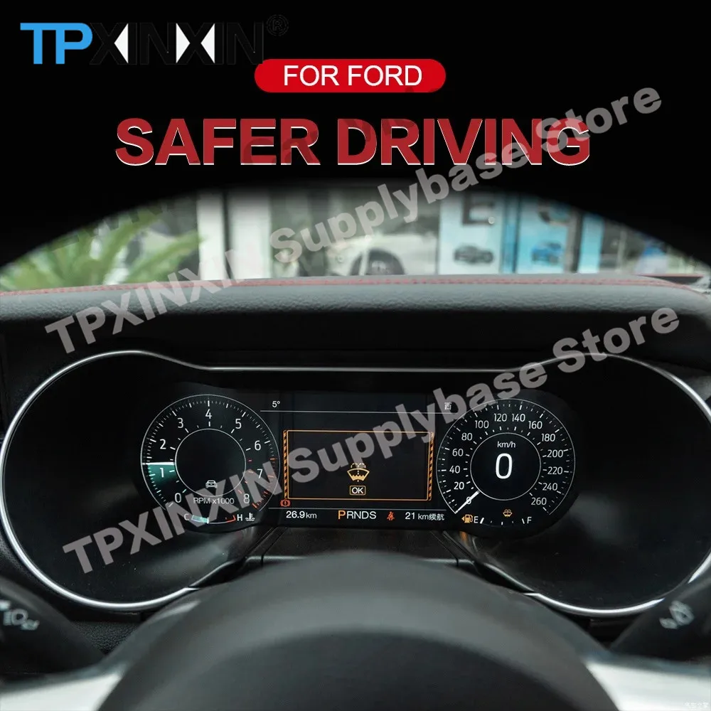 Android Digital Performance Display Dashboard Speed Table Car Virtual For Ford Mustang 2015 2016 2017 2018 2019 2020 2021-2023