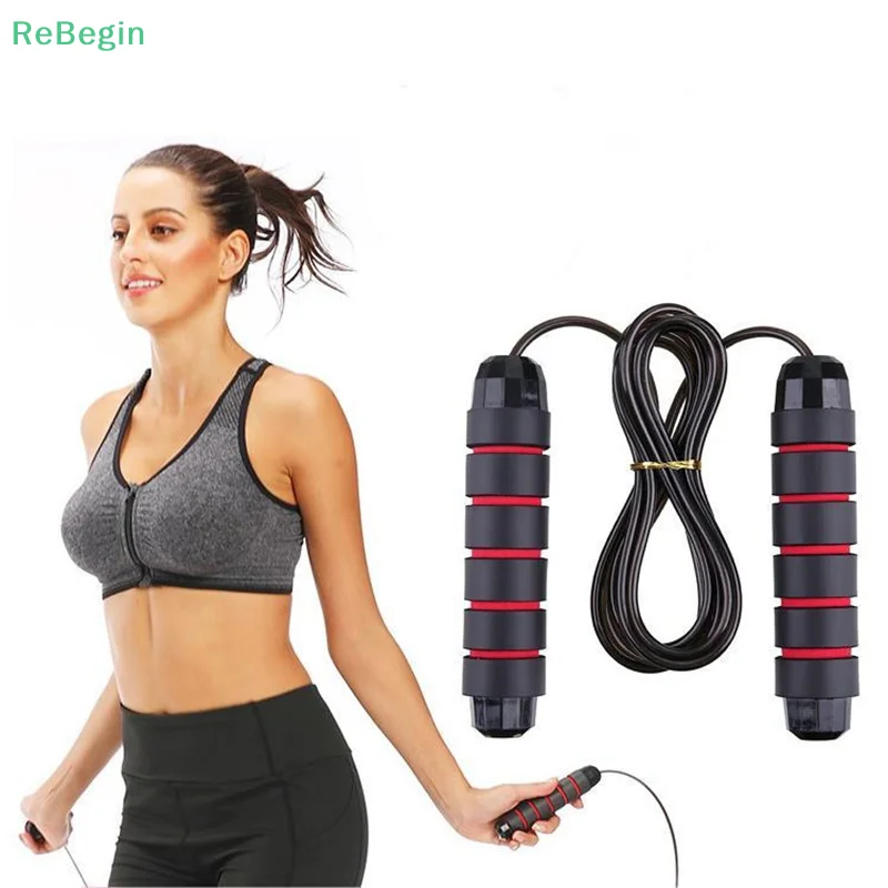 Jump Rope Professional Tangle Free Rapid Speed Jumping Rope Foam Handle Adjustable Steel Skipping Rope Gym Fitness Slim Body