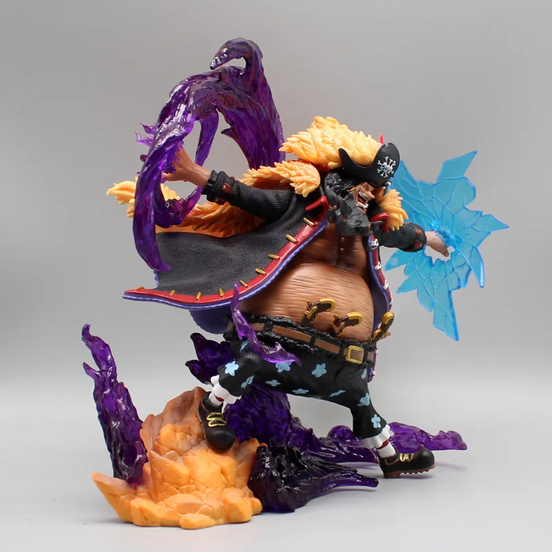 Blackbeard Marshall Figures Manga One Piece Anime Figure 21cm Black Beard GK Statue Model Collection Room Ornament Children Gift