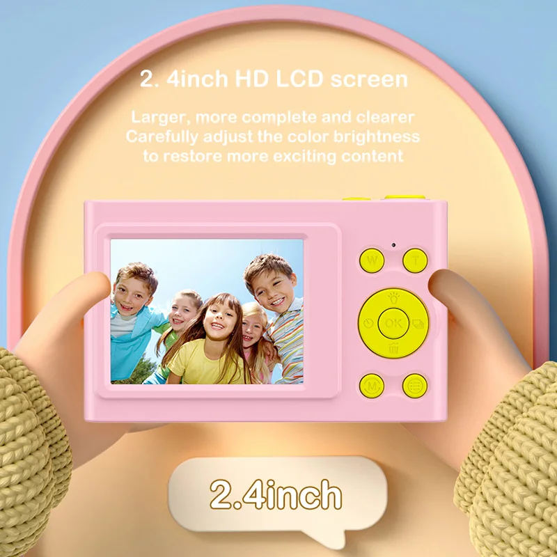 

Children's Camera Can Take Pictures,Video Color Digital Intelligent Gift Toys Mini Vintage HD Card Camera