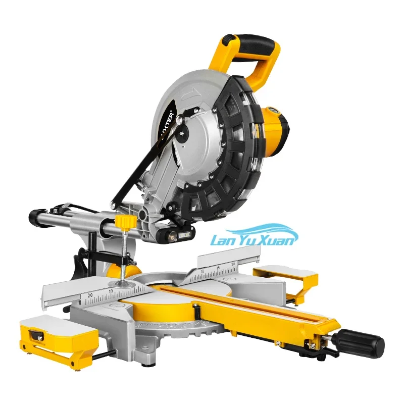 LUXTER 254mm 2400W Sliding Miter Saw Aluminium Wood Plastic Woodworking Bench Top